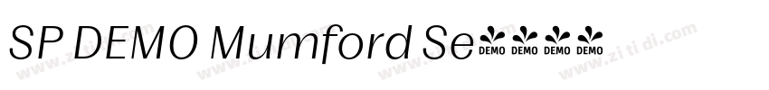 SP DEMO Mumford Se字体转换 SP DEMO Mumford Se字体转换